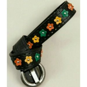 Black Flower Belt